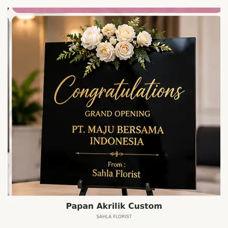 Papan Bunga Akrilik Musi Banyuasin